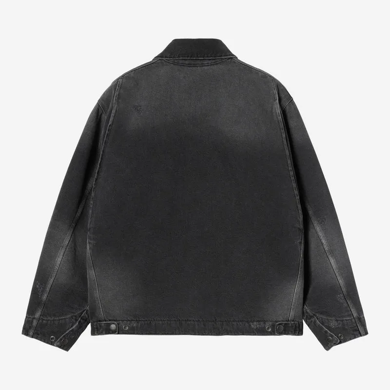 Carhartt WIP Herren OG Detroit Grind Wash Jacke | Schwarz