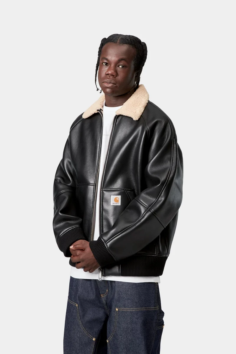Carhartt WIP Shepton Herrenjacke | Schwarz / Natur