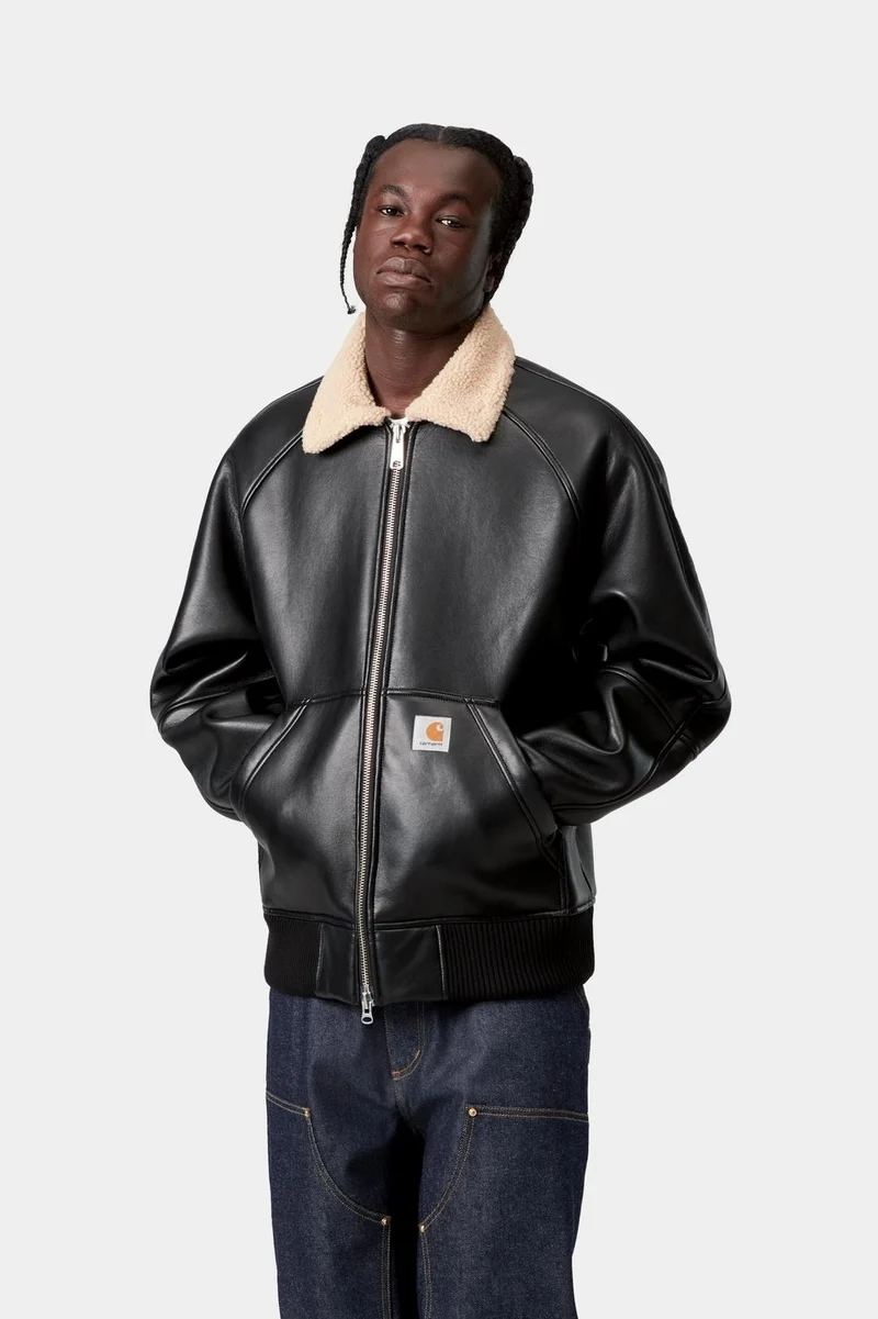 Carhartt WIP Shepton Herrenjacke | Schwarz / Natur