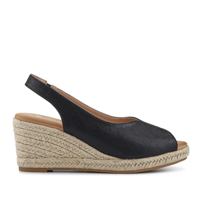 Slip-On Espadrilles - HUANG39005 / 324 902 - Black