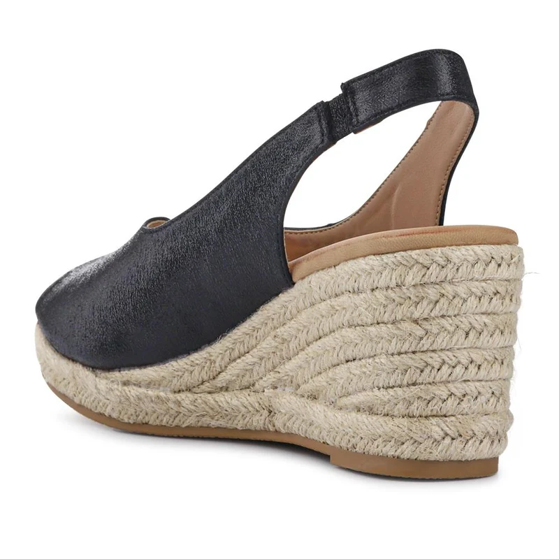 Slip-On Espadrilles - HUANG39005 / 324 902 - Black