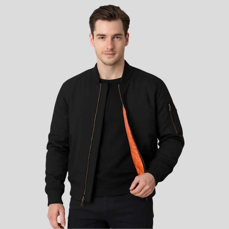 Herren-Bomberjacke mit Innenfutter - Julian