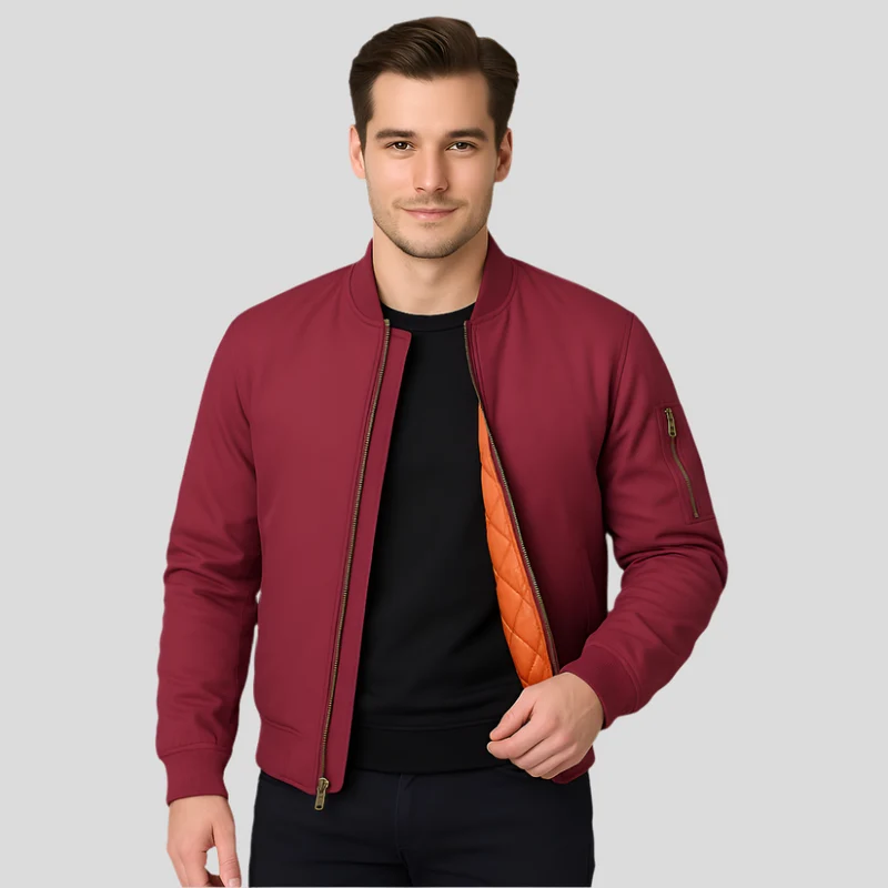 Herren-Bomberjacke mit Innenfutter - Julian