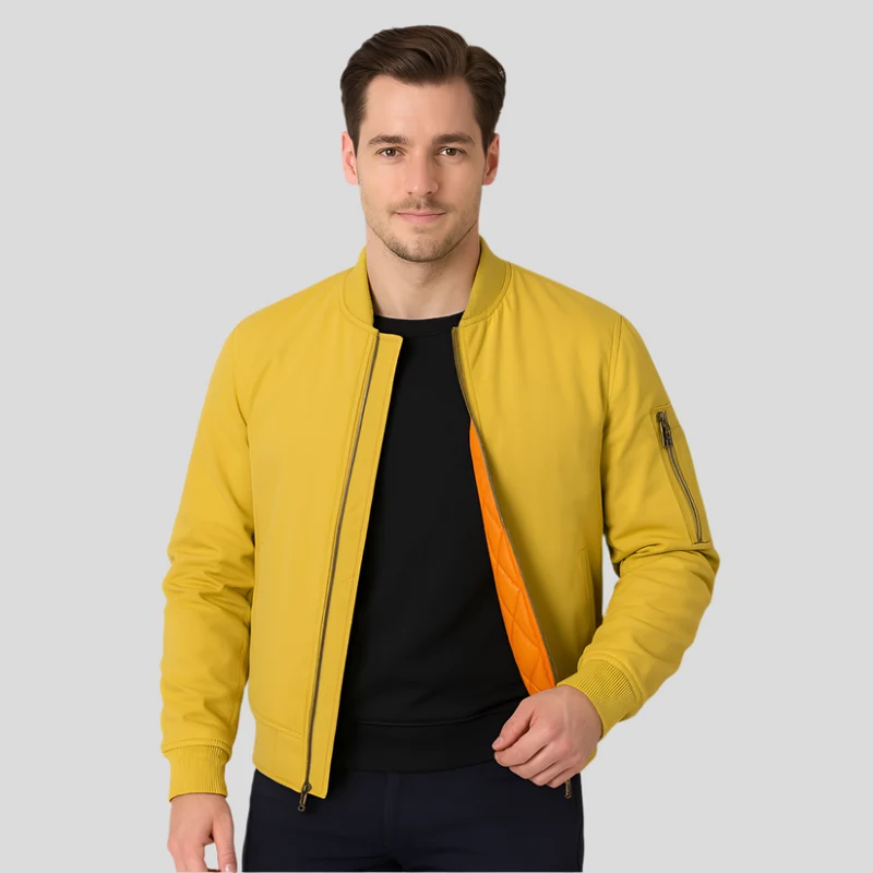 Herren-Bomberjacke mit Innenfutter - Julian