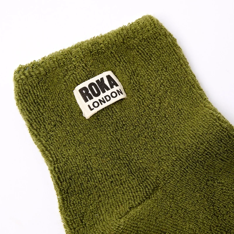 ROKA Watford Bio-Baumwoll-Crop-Socken | Avocado