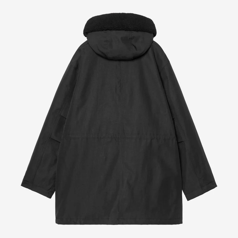 Carhartt WIP Herren-Sibirische Parkajacke | Schwarz