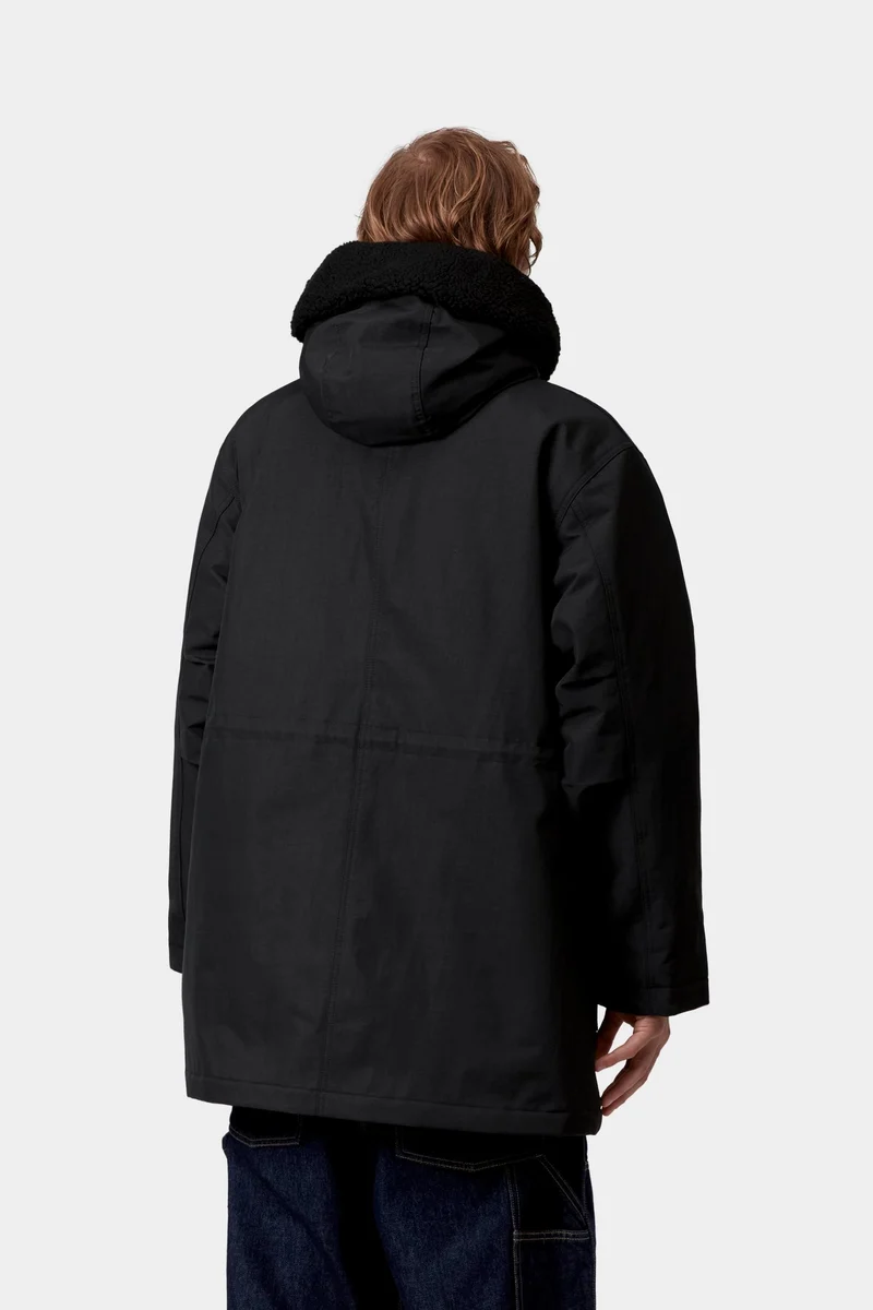 Carhartt WIP Herren-Sibirische Parkajacke | Schwarz