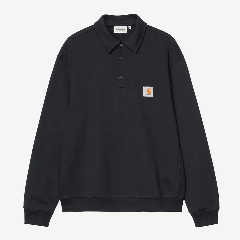 Carhartt WIP Herren Polo-Sweatshirt | Tiefe Nacht