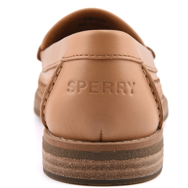 Sperry Damen-Mokassin-Loafer „Seaport Penny“ aus gewebtem Stoff | Hellbraun