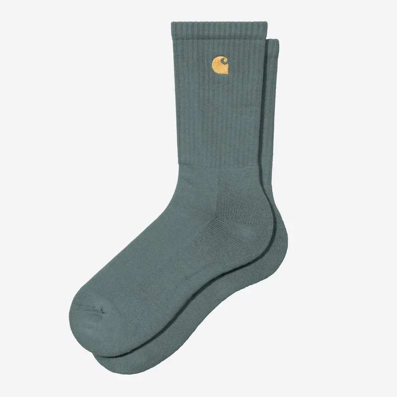 Carhartt WIP Chase Herrensocken | Samtgrün