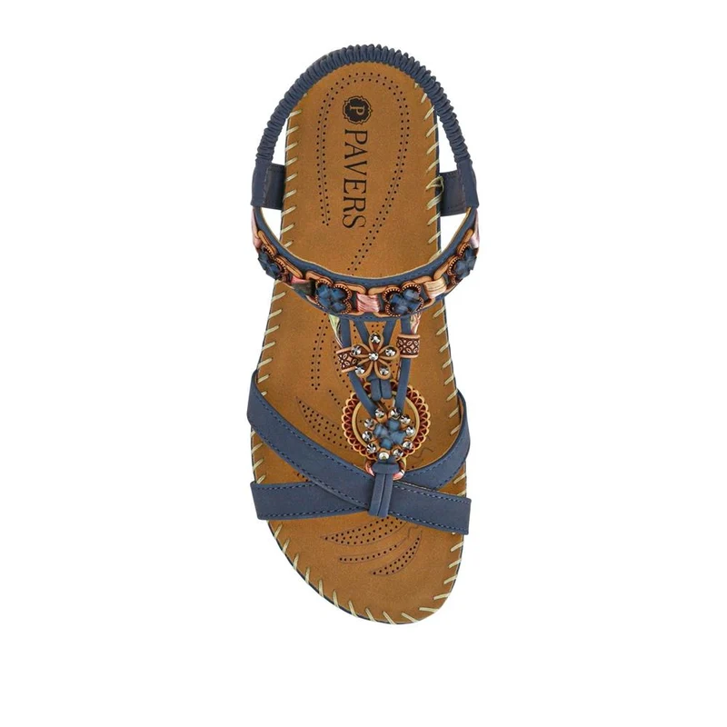 Lightweight Wedge Heel Mules - BAIZH41006 / 327 081 - Navy
