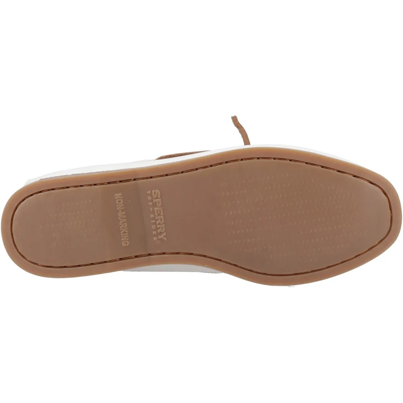 Sperry Authentischer originaler Damen-Bootsschuh mit 2 Ösen | Weißer Gummi