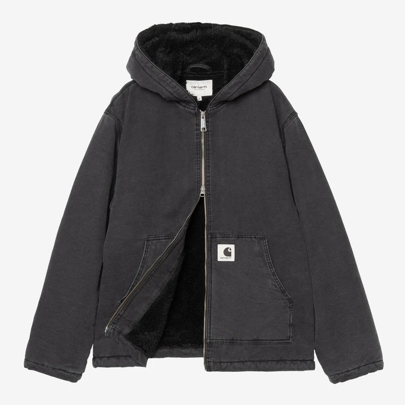 Carhartt WIP Damen-Kapuzenjacke „Mitch“ | Schwarzer Canvas