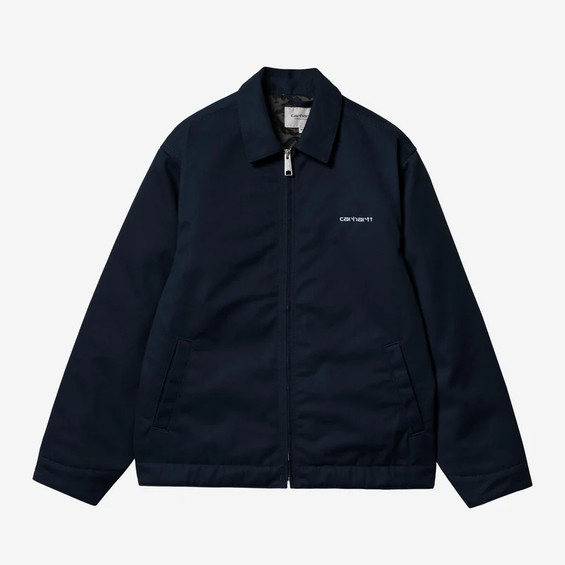 Carhartt WIP Module Script Herrenjacke | Dunkelblau/Weiß