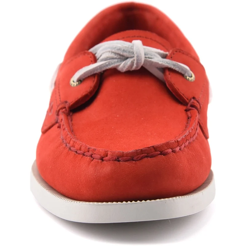 Sperry Authentischer Damen-Bootsschuh mit einem Ösenverschluss | Rot