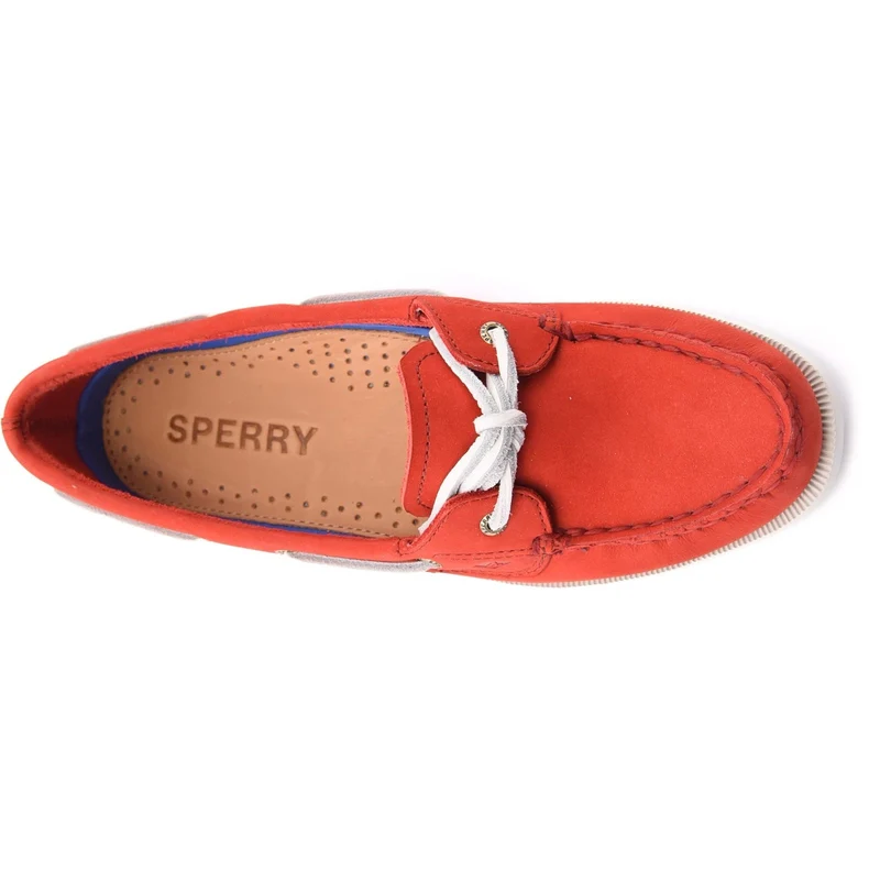 Sperry Authentischer Damen-Bootsschuh mit einem Ösenverschluss | Rot