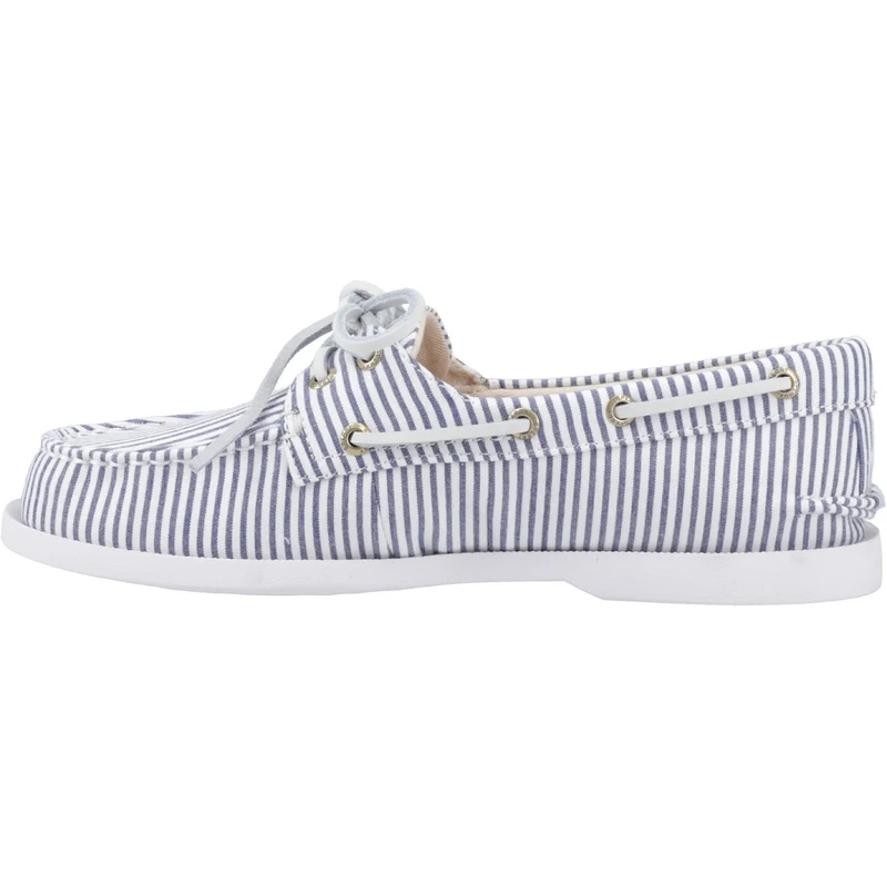 Sperry Authentischer Damen-Bootsschuh mit 2 Ösen | Marineblau/Weiß