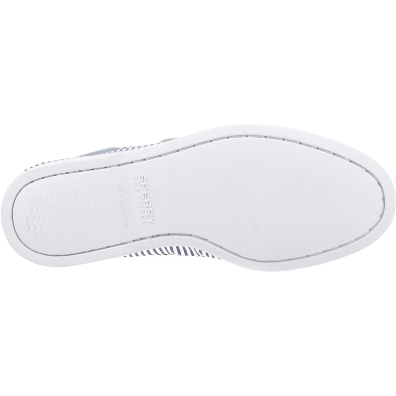 Sperry Authentischer Damen-Bootsschuh mit 2 Ösen | Marineblau/Weiß