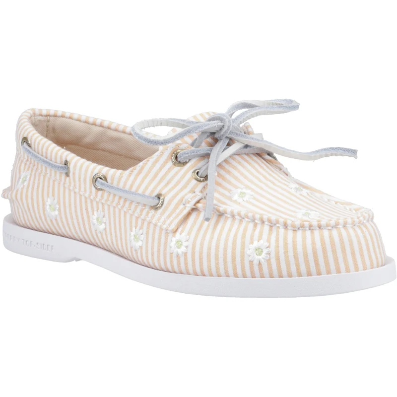 Sperry Authentischer Damen-Bootsschuh mit 2 Ösen | Seersucker