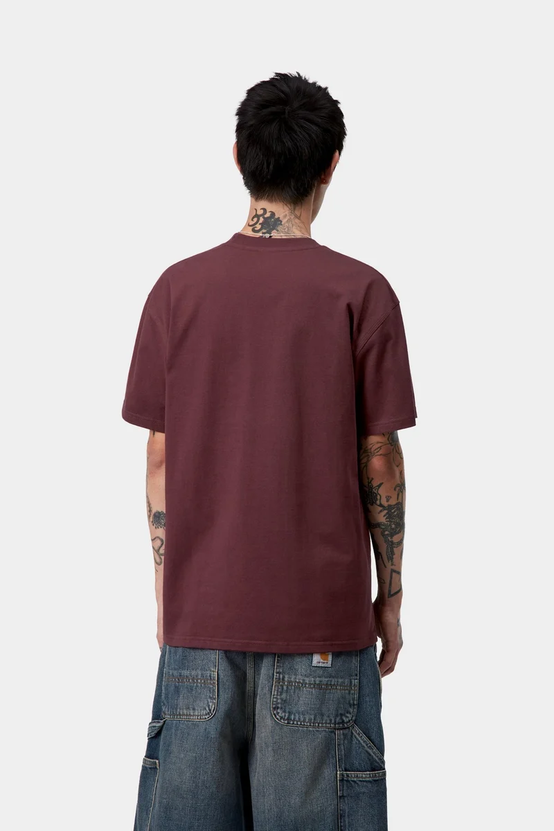 Carhartt WIP Herren Kurzarm American Script T-Shirt | Rondo
