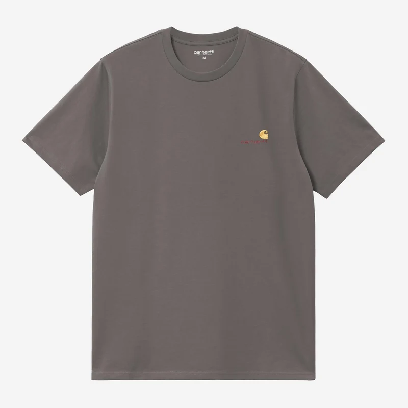 Carhartt WIP Herren Kurzarm American Script T-Shirt | Porphyr