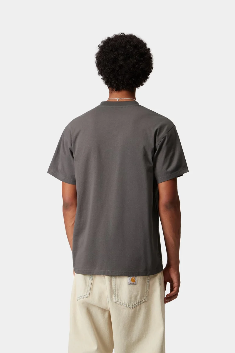 Carhartt WIP Herren Kurzarm American Script T-Shirt | Porphyr