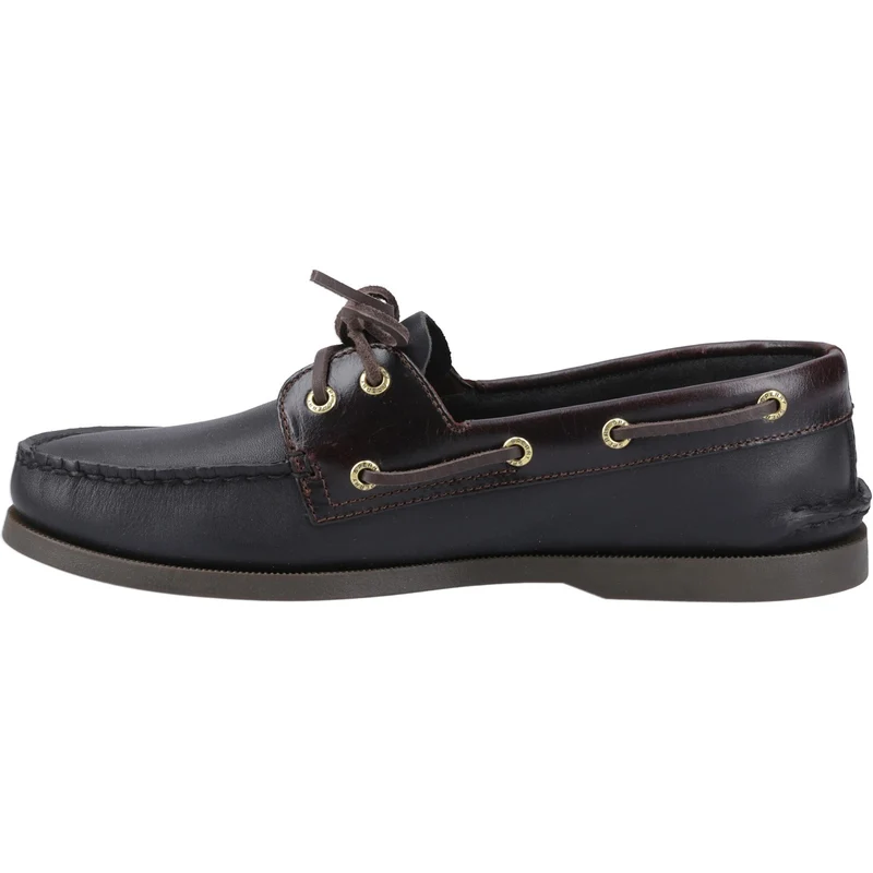 Sperry Authentische Herren-Bootsschuhe mit zwei Ösen | Amaretto Schwarz