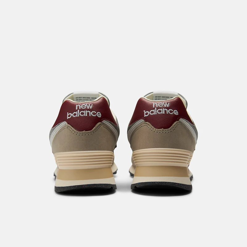 New Balance 574 Herren-Sneaker | Arid Stone / Monarch Burgundy