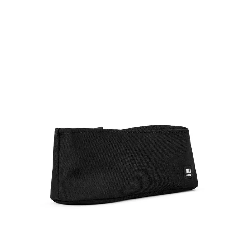 ROKA Pimlico Kleiner Beutel aus recyceltem Canvas, komplett schwarz