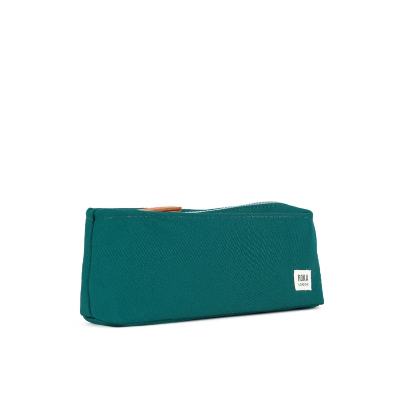 ROKA Kleiner Beutel aus recyceltem Canvas, Pimlico Teal