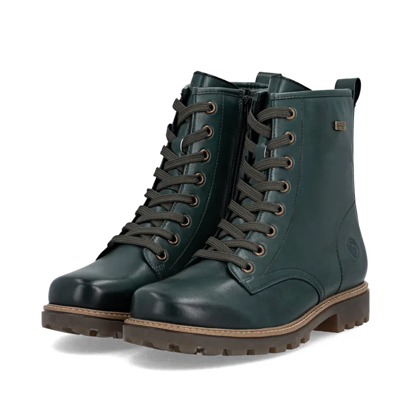 Remonte Damen-Ankle-Boots aus Leder | Grün