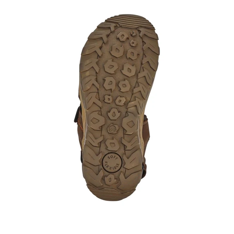 Casual Dual Touch-Fasten Sandals - DDIN41008 / 327 396 - Brown