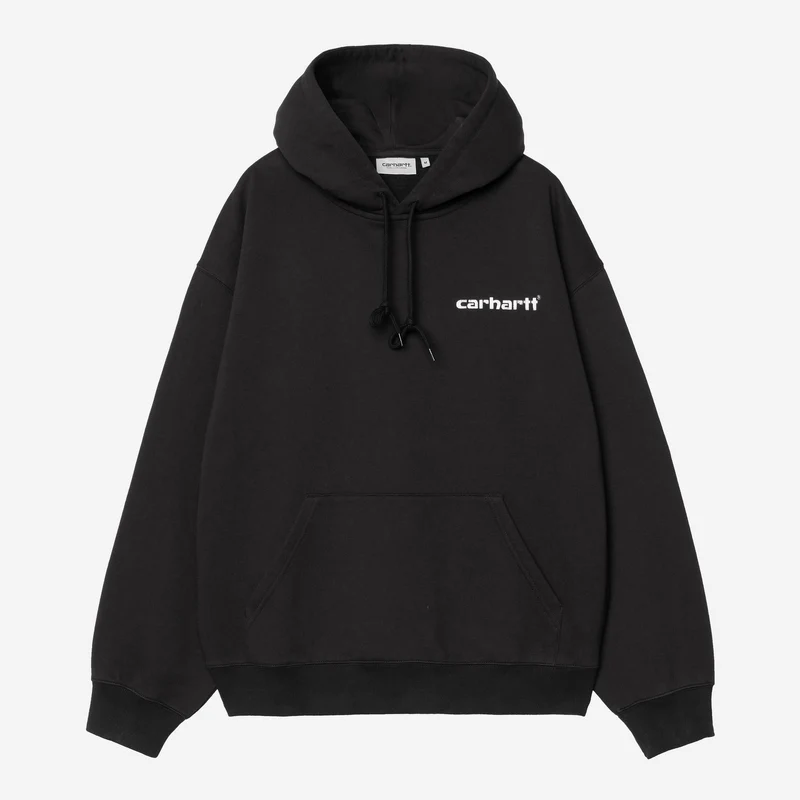 Carhartt WIP Herren-Kapuzenpullover mit Kappe | Schwarz