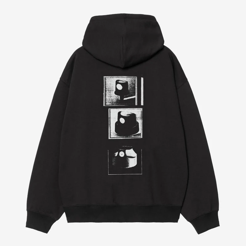 Carhartt WIP Herren-Kapuzenpullover mit Kappe | Schwarz
