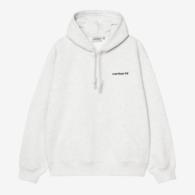 Carhartt WIP Herren-Kapuzenpullover mit Kappe | Aschgrau meliert