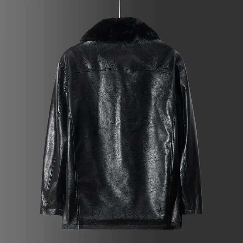 Vegane Lederjacke mit Kragen - Liam