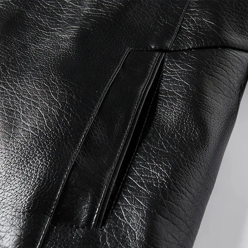 Vegane Lederjacke mit Kragen - Liam