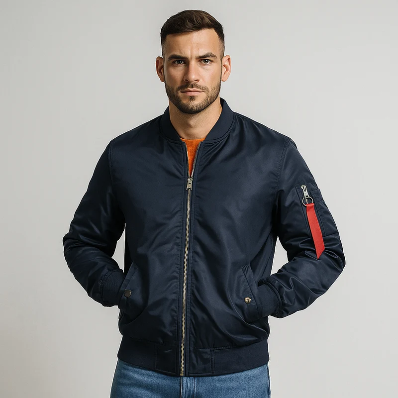 Herren-Bomberjacke mit Frontreißverschluss - Louis