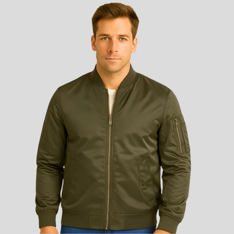 Herren-Bomberjacke mit Metallreißverschlüssen - Timothy