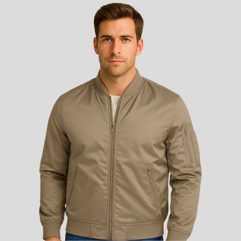 Herren-Bomberjacke mit Metallreißverschlüssen - Timothy
