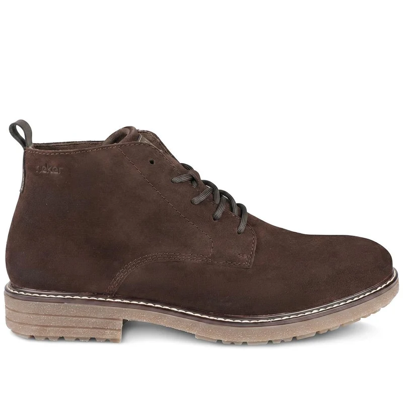 Rieker Wide Fit Suede Leather Boots - RKR43047 / 330 223 - Brown