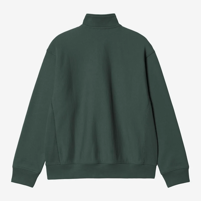 Carhartt WIP Herren Halb-Zip-Reißverschluss American Script Sweatshirt | Grün