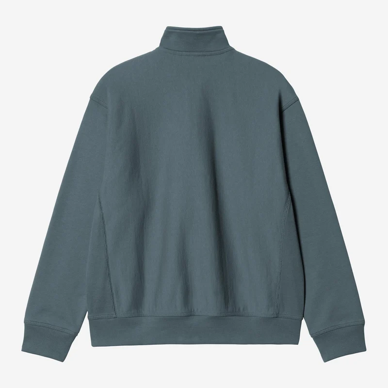 Carhartt WIP Herren Halb-Zip-Reißverschluss American Script Sweatshirt | Büroblau