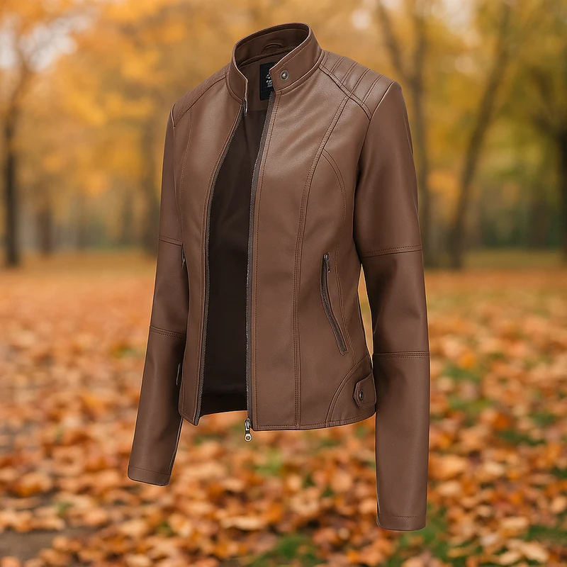Damen Lederjacke im Bikerstil - Annelise