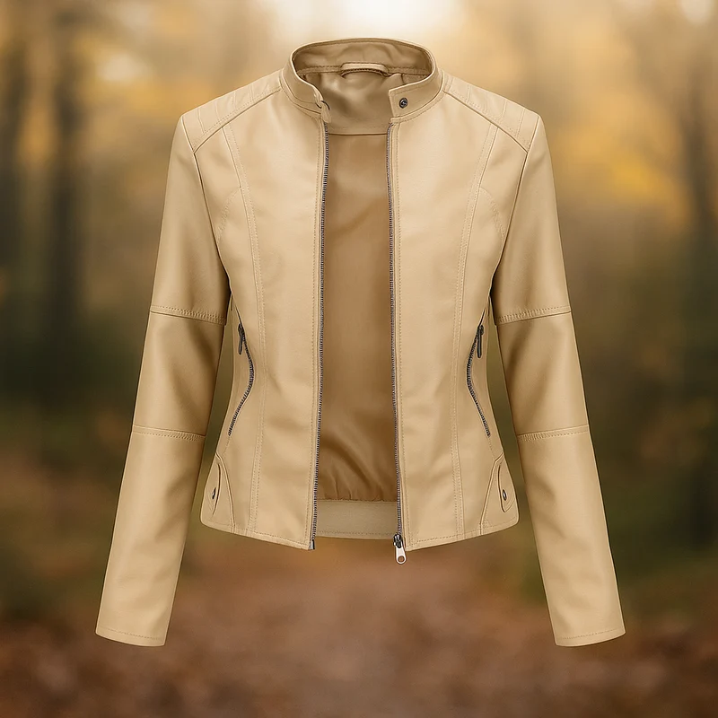 Damen Lederjacke im Bikerstil - Annelise