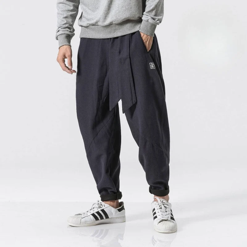 Herren-Baggy-Hose aus Leinen - Iker
