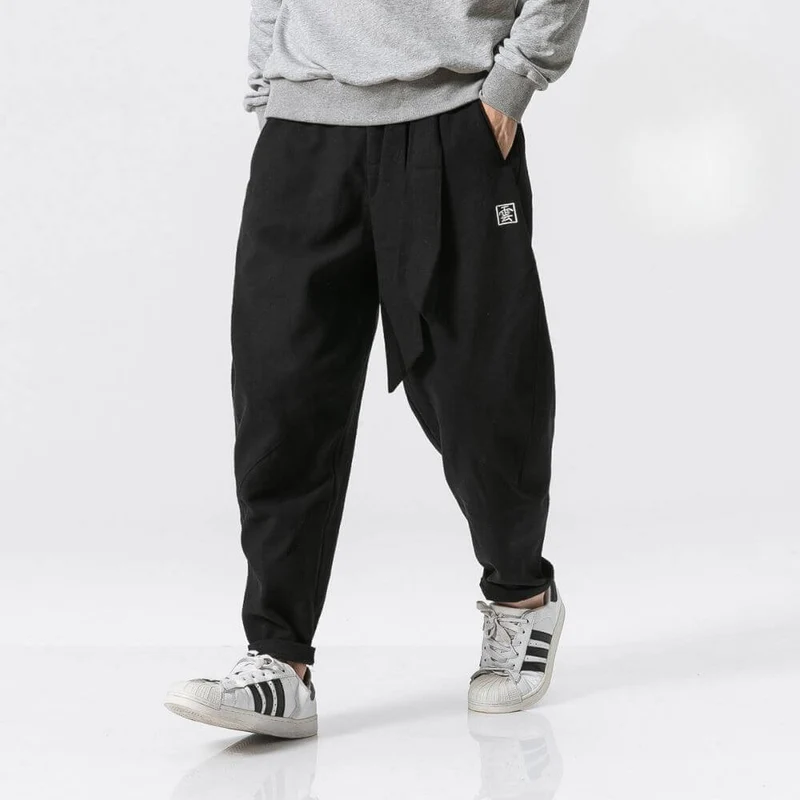 Herren-Baggy-Hose aus Leinen - Iker