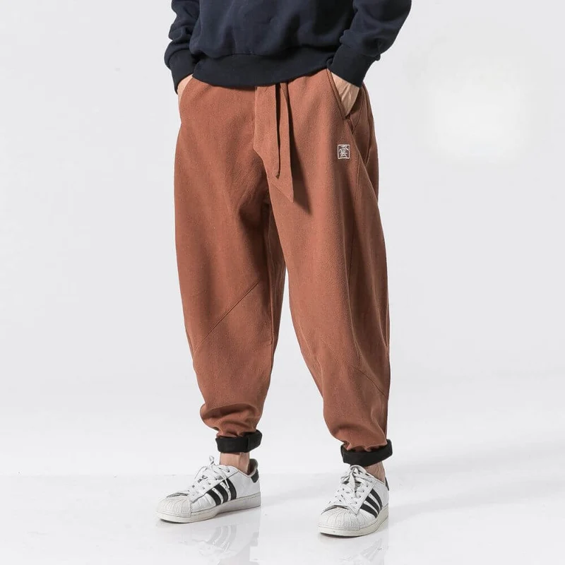 Herren-Baggy-Hose aus Leinen - Iker
