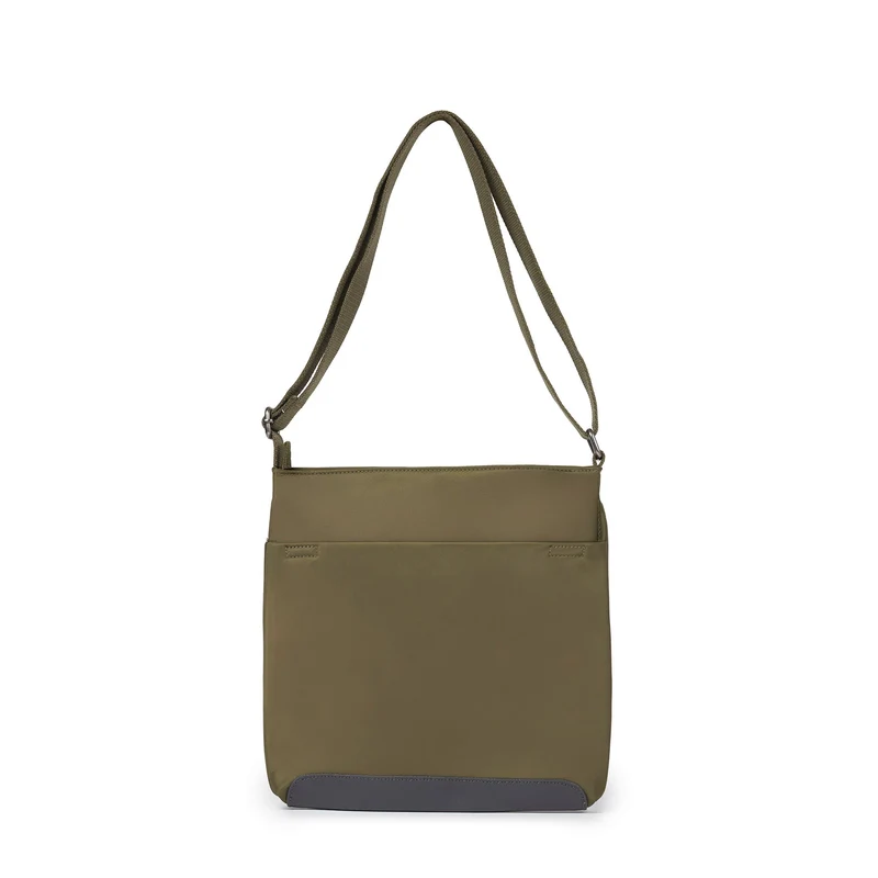 ROKA Kennington B Militärfarbene, mittelgroße Tasche aus recyceltem Nylon