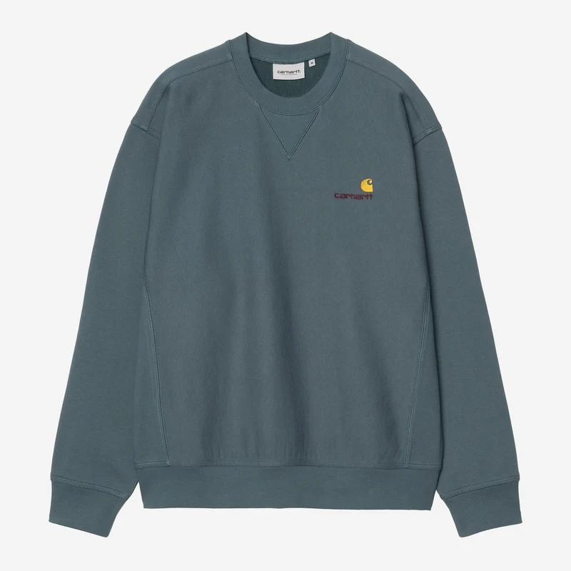 Carhartt WIP Herren American Script Sweatshirt | Büroblau
